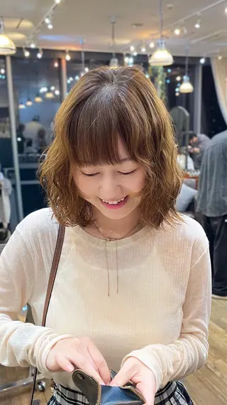 パーマ 東茉央/レディース パーマ🧸銀座のヘアスタイル