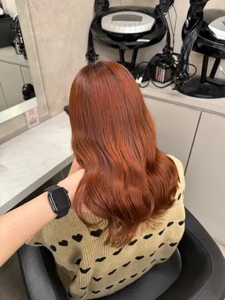 ロング カラー パーマ ヘアアレンジ メンズ キッズ 韓国系🇰🇷🩶 艶暗髪/MEIのヘアスタイル