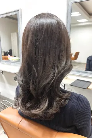 セミロング 金山/透明感カラー ヘッドスパ/hinaのヘアスタイル