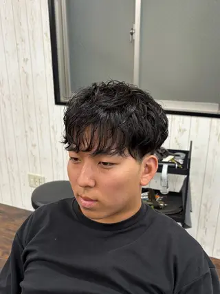 ショート 難波 凌也のヘアスタイル