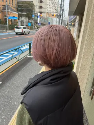 ショート カラー ハイトーン特化/ ヘアセット/モエノのヘアスタイル