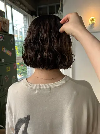 ミディアム パーマ maho/垢抜け カラーパーマのヘアスタイル