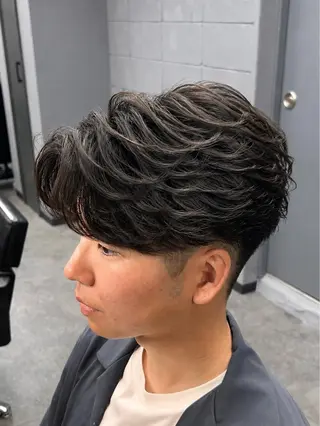 ショート パーマ メンズ 【柏/メンズパーマ 特化】🍏網中勇喜のヘアスタイル