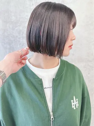 ミディアム ボブ/ゆるふわ ボブパーマ/とういのヘアスタイル