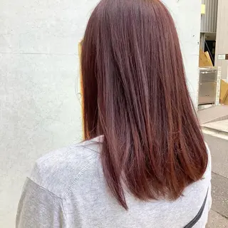 セミロング カラー 💐外国人風ヘア💐 ハイライト　Risaのヘアスタイル
