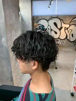 パーマ メンズ keany錦糸町 ハセベユウのヘアスタイル