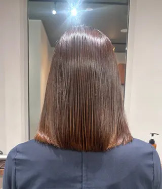ミディアム 海老名駅🫧トレンド カラー🫧橋本小雪のヘアスタイル