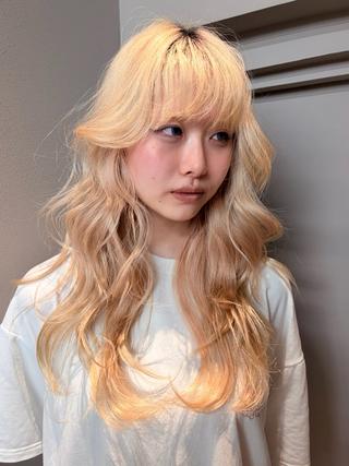 セミロング カラー ヘアアレンジ 透明感カラー / HIBIKIのヘアスタイル