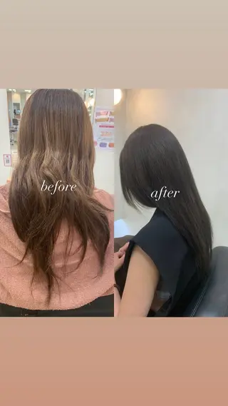 ロング 透明感カラー／ 艶髪／たなべだいのヘアスタイル