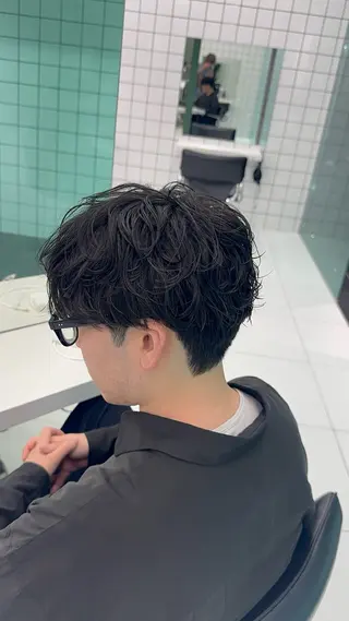 メンズ メンズパーマ/ メッシュ/宗形建哉のヘアスタイル