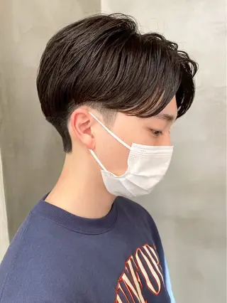パーマ メンズ 岸田 和樹のヘアスタイル
