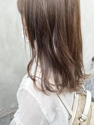 セミロング カラー パーマ ヘアアレンジ メンズ キッズ ネイル マツエク・マツパ インナーカラー/ KANAのヘアスタイル