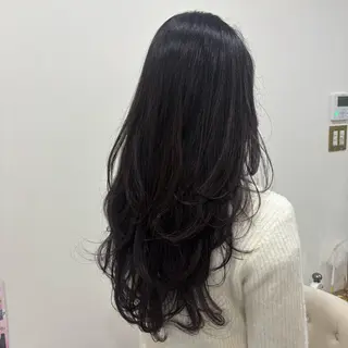 ロング AI  メンズ/ レイヤーカットのヘアスタイル