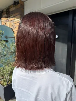 ミディアム カラー 透明感カラー/パーマ 🌀アオノのヘアスタイル