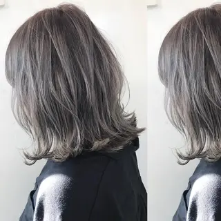 ミディアム カラー Shiho お洒落な エクステ♡ハイトーンのヘアスタイル