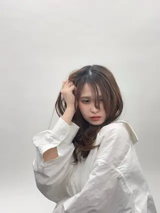 ロング カラー ヘアアレンジ ☁️ハイトーン/髪質 改善/神品幸音☁️のヘアスタイル