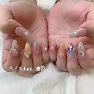 ロング ネイルJaol 池袋のネイルデザイン