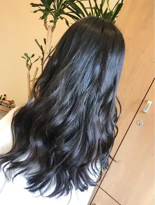 ロング カラー THE PARK キシオカのヘアスタイル
