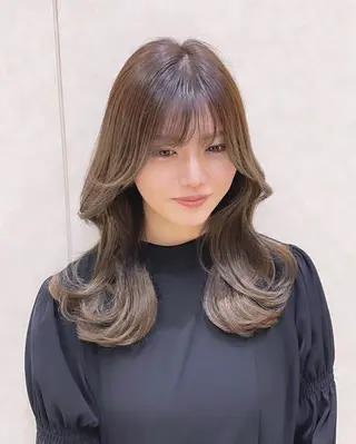 セミロング カラー k-two top stylist 林原のヘアスタイル