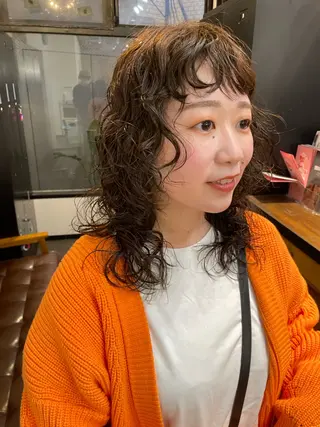 セミロング やまぎし ひろきのヘアスタイル