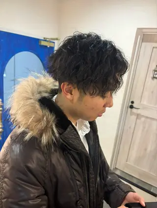 ショート パーマ メンズ 🫟メンズスタイル 特化型マナ🫟のヘアスタイル