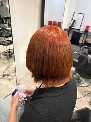 ショート カラー 赤み消しカラー /美 髪☘️Reika☘️のヘアスタイル
