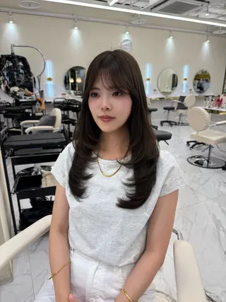 ロング カラー 韓国ヘア🇰🇷艶 カラー/sakuraのヘアスタイル