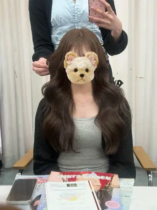 ロング カラー 韓国系艶髪🎀 miyuuのヘアスタイル