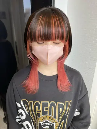 ロング カラー YUI/ ブリーチカラー🌷のヘアスタイル