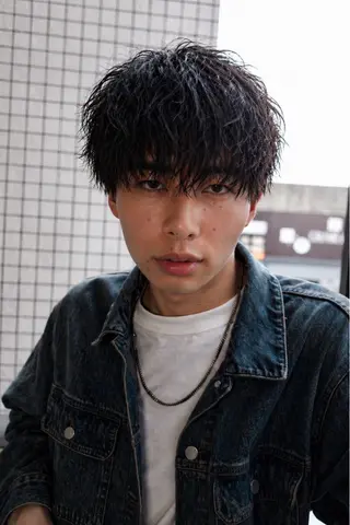 ショート パーマ メンズ matsui ／ anheloのヘアスタイル