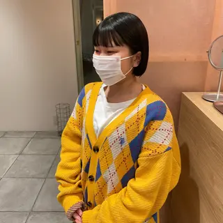 ミディアム BLOCK hair makeのヘアスタイル