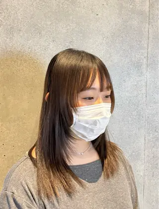 セミロング 艶カラー×レイヤー ‪🪽‪maiのヘアスタイル