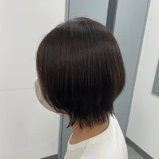 ショート カラー ヘアアレンジ 縮毛矯正🤍 ボブ/ HIKARIのヘアスタイル