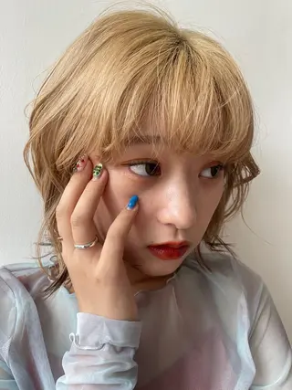 ショート カラー レイヤーカット🎀 NANAHAのヘアスタイル
