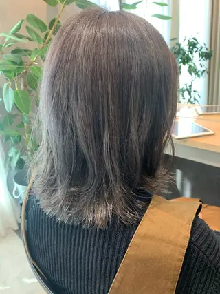 ミディアム hubhair レイヤー/透明感のヘアスタイル