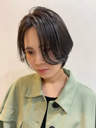 ショート カラー ボブ/透明感カラー 🧸YUI❤️のヘアスタイル