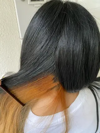 ロング カラー 勝河 怜楊のヘアスタイル