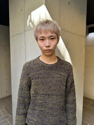 ショート カラー メンズ 似合わせウルフ/ レイヤー/山本祐輔のヘアスタイル