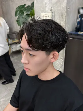 パーマ メンズ メンズパーマ 山口大輝のヘアスタイル