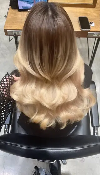 ロング カラー ヘアアレンジ 💎ハイトーン/ 艶カラー💎souのヘアスタイル