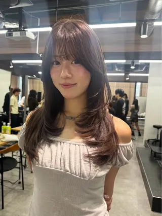 ロング 縮毛矯正/艶カラー オールカット/こーきのヘアスタイル