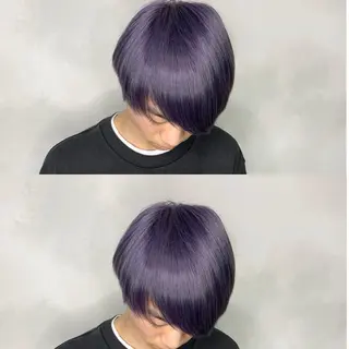 カラー タニ ユウのヘアスタイル