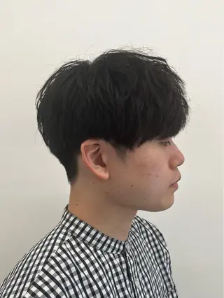 ショート パーマ メンズ 🏆メンズヘア特化 🥇代表りんぺーのヘアスタイル