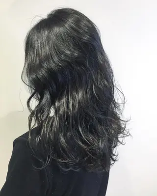 セミロング カラー ヘアアレンジ メンズパーマ特化/ メッシュ/薫/店長のヘアスタイル