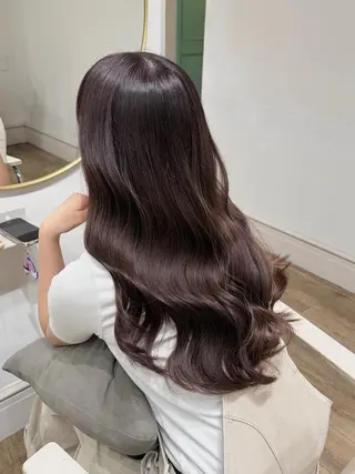 ロング カラー mio♡ベージュ特化 🎀透明感カラーのヘアスタイル