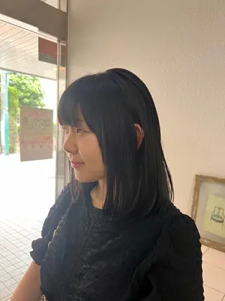 セミロング 韓国スタイル🫧 サーシャのヘアスタイル