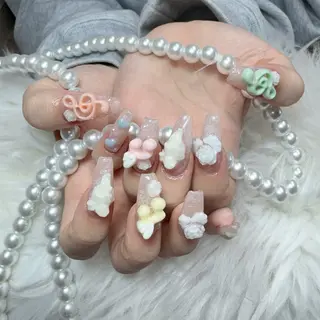 ネイル 🎀nana🫧 ワンホンネイル🎀のネイルデザイン