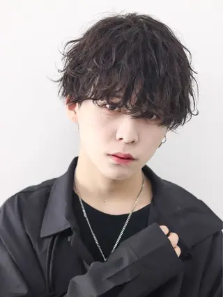 ショート パーマ メンズ 🔥ジャス/ 無造作パーマ特化🔥のヘアスタイル