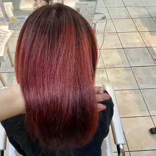 ミディアム カラー ブリーチ/ヘアセット 【𝙍𝙞𝙣𝙤】のヘアスタイル
