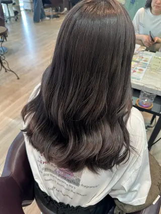 セミロング ツヤ髪質改善 💜れいな💜のヘアスタイル